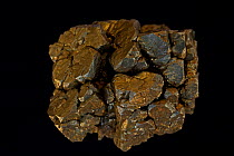 Pyrite (FeS2, Iron sulfide), popularly known as 'fool's gold'. Formerly used in the production of sulfuric acid. Sample from Buick mine, Missouri, USA.