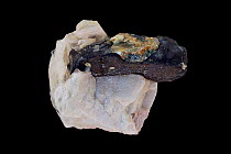Tantalite, an iron manganese tantalum niobium oxide, The most widespread tantium mineral, Tantalite is an ore of tantalum, Tantalum is an industrially useful metal. Sample from Alto Quixaba Pegmatite,...