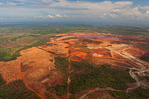 Aerial view of Rio Tuba nickel mine, Palawan, Philippines, April 2010.
