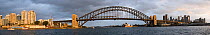 Sydney Harbour Bridge, Sydney, New South Wales, Australia, November 2008, composite panoramic image