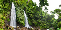 Waterfall in Camarines Sur Philippines, July 2008, composite panoramic image.