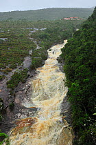 Salto River, during the rainy season. Ibitipoca State Park, Minas Gerais State, municipality of Lima Duarte, Southeastern Brazil, March 2011.