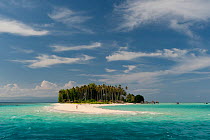 Sibuan Island where some Bajau Laut sea gypsies relocated and settled on land. Malaysia, June 2009.
