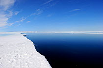 Melting ice at Floe Edge, Arctic Bay, Baffin Island, Nunavut, Canada, April 2009.