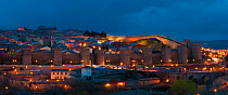 Town of Avila with walls from the middle-ages. Central Spain, March 2011.