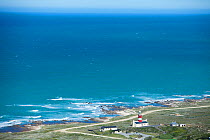 Aerial view of Cape Agulhas, Southern Cape, South Africa, August 2009