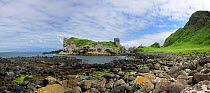 Kinbane castle on the North Antrim Coast, county Antrim, Northern Ireland, UK, July 2011