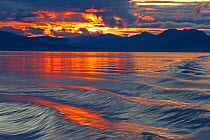 Sunset over Frederick Sound, Alaska just north of Petersburg. July 2011.