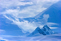 Mountain landscape, Antarctica, November 2008. Taken on location for the BBC series, Frozen Planet.