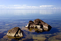 Rocks near the shore of Lake Superior, town of Two Harbors, Minnesota, USA, June 2010