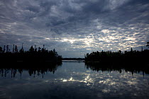 Early morning light on Little Saganaga Lake in the Boundary Waters Canoe Area Wilderness, Minnesota, USA, May 2010