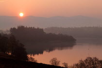 Loch Alvie at dawn, Cairngorms NP, Highland, Scotland, UK, April 2011