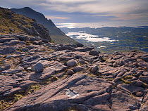 Looking west from the upper slopes of Cul Mor, Coigach / Assynt SWT, Sutherland, Highlands, Scotland, UK, June 2011