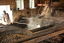 Production underway at the River Antoine Rum Distillery, the oldest rum distillery in the Eastern Caribbean. Grenada, West-Indies, Caribbean, May 2009. No release.