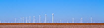 Wind turbines in wind farm, near Sweetwater, Texas, USa, January 2011