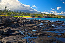 Kayak group in Kapalua Bay, Maui, Hawaii. (Three images were digitally combined to create this high dynamic range image)