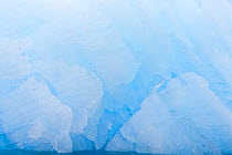 Blue ice, pure glacial ice, air bubbles have been compressed out with time, Antarctica, Taken on location for BBC Frozen Planet series, January