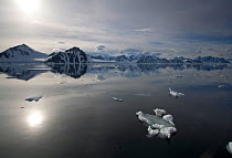 Coastal landscape off the Antarctic Peninsula, Antarctica, January 2009, Taken on location for BBC Frozen Planet series