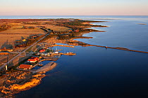 Small harbour on the coast of the island of Hiiumaa. Estonia, Europe, April 2011.