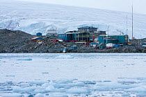 US research base at Palmer station, Ambers island, Antarctic Peninsula, Antarctica, February 2009, Taken on location for BBC Frozen Planet series