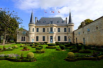 Chateau Palmer, Bordeaux region, France. Listed as 'Troisieme Grand Cru' Third Growth according to the historic Bordeaux wine official classification of 1855. September.