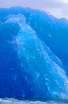 Iceberg of blue ice near the San Rafael Glacier, Chile, November