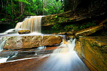 RF- Gulik Falls, Maliau Basin, Sabah's 'Lost World', Borneo. (This image may be licensed either as rights managed or royalty free.)