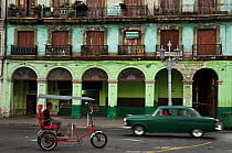 Building facades in Old Havana, UNESCO World Heritage Site, capital of Cuba, Caribbean 2011