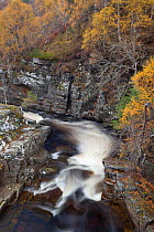 River Tromie in autumn, Cairngorms NP, Highlands, Scotland, UK, October 2010