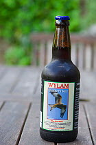 Bottle of Red Kite beer in the Urban Red Kite area of the Derwent Valley, Gateshead, Tyne and Wear, UK, on the edge of Tyneside following on from the 'Northern Kites' re-introduction programme between...