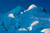 Lower peaks of the Mont Cervin / Monte Cervino / The Matterhorn massif, Pennine Alps, Switzerland / France border, April 2011.