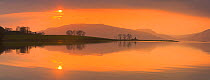 Sunset over Loch Linnhe, Port Appin, nr Oban, Argyll, Scotland, UK