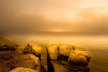 View from Higger Tor at dawn through mist, Peak District NP, UK, September 2011. Did you know? This national park has a long history of human habitation, with evidence of sheep and crop farming from 6...