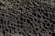 Columnar basalt on the island of Staffa in the Treshnish Isles, Inner Hebrides, Scotland, UK, July 2011