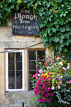 Outside view of The Plough Inn, Donnington, Gloucestershire, UK, July 2008.