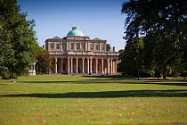 Pittville Pump Room building and public green space, Pittville Park, Cheltenham, UK, July 2011.