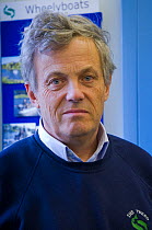 Portrait of Nick Yonge, Managing Director of The Tweed Foundation, Roxburghshire, Scotland, UK, October 2011