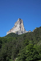 Peak of Mont Aiguille. Parc Naturel Regional du Vercors, France.