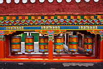 Tibetan prayer wheels, Tawang, Arunachal, India