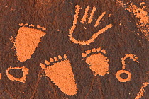 Ancient Petroglyph on Newspaper Rock, Newspaper Rock State Park, Utah, USA, september 2010