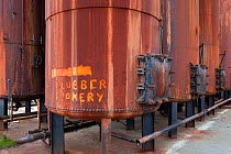 Blubber cooker in abandoned whaling station, Grytviken, South Georgia Island, March 2011