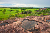 Sandstone plateau, Ubirr Rock Art Area, Kakadu National Park, Northern Territory, Australia, December 2010