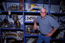 Director, Ken Goddard, with display of confiscated items at the National Fish and Wildlife Forensics Laboratory, Ashland, Oregon, USA
