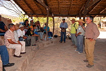 Heinz Plenge, Juan Carrasco, Pedro Caceres and other, the team at Chaparri ecolodge. Chaparri reserve, Chiclayo, Lambayeque, Peru, 2010.