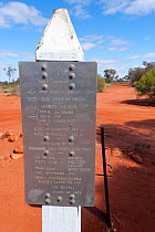 Information sign at Neale Junction Nature Reserve. Western Australia, September 2011.