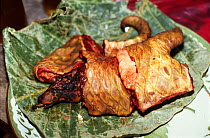 Malayan Pangolin meat. Pangolin meat is valued as tonic in Chinese culture. Ho Chi Minh, Vietnam, 1992.