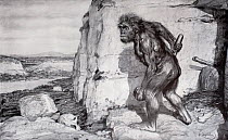 Reconstruction of the neanderthal 'Man of Chapelle-Aux Saints' by Mr. Kupka (scientifically advised by Marcellin Boule) for the Illustrated London News (ILN), Feb 27th, 1909. This image stuck with the...