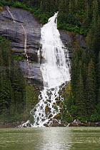 Waterfall, Endicott Arm, Inside Passage, Southeast Alaska, USA, July