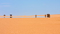 Fata Morgana, water mirage in the Libyan desert, Libya, North Africa, November 2007