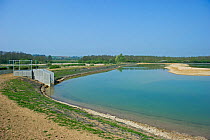 Completed lagoon as part of lagoon creation project. Rutland Water, UK, April 2011.